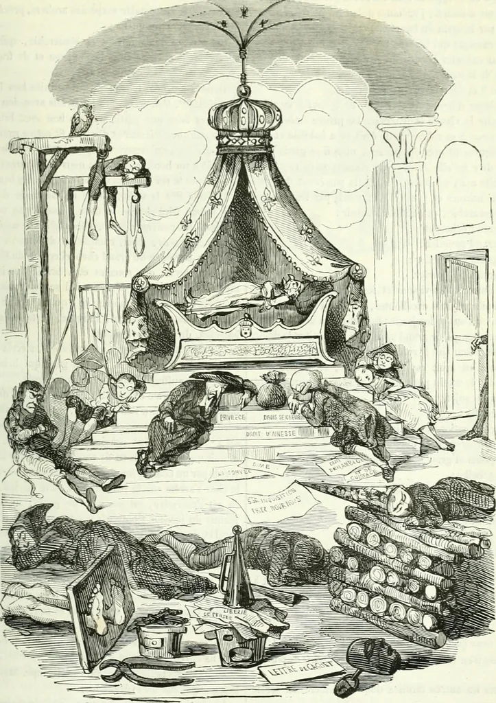 An illustration from Revue comique à l'usage des gens sérieux, 1848, leaf 518