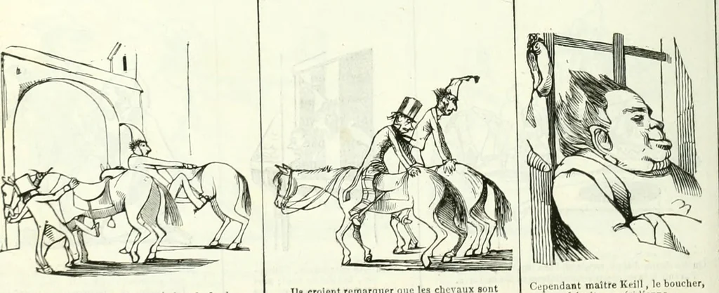 An illustration from Revue comique à l'usage des gens sérieux, 1848, leaf 525