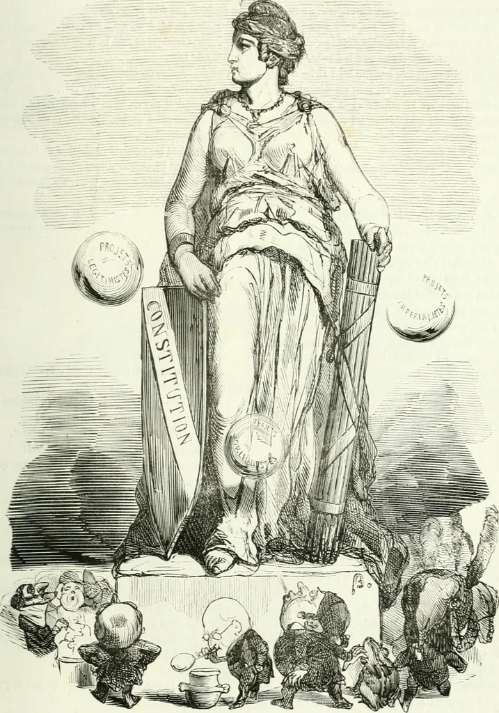 An illustration from Revue comique à l'usage des gens sérieux, 1848, leaf 532