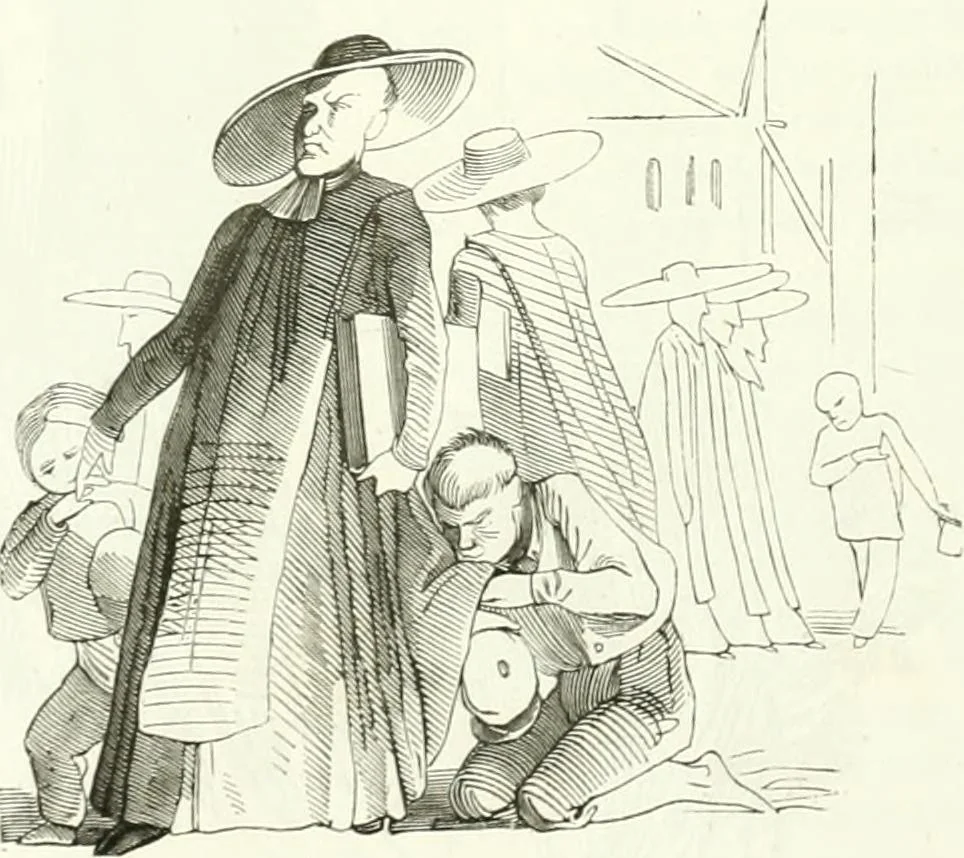 An illustration from Revue comique à l'usage des gens sérieux, 1848, leaf 535