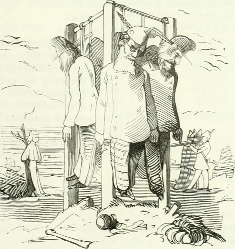 An illustration from Revue comique à l'usage des gens sérieux, 1848, leaf 536