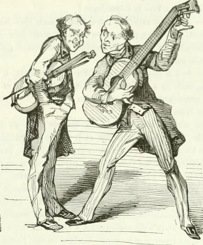 An illustration from Revue comique à l'usage des gens sérieux, 1848, leaf 538