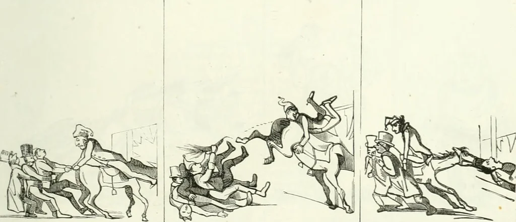 An illustration from Revue comique à l'usage des gens sérieux, 1848, leaf 540