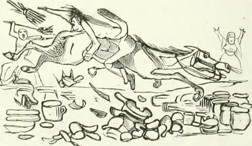 An illustration from Revue comique à l'usage des gens sérieux, 1848, leaf 541