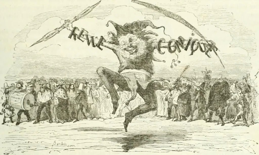 An illustration from Revue comique à l'usage des gens sérieux, 1848, leaf 546