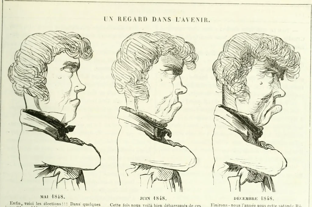 An illustration from Revue comique à l'usage des gens sérieux, 1848, leaf 548