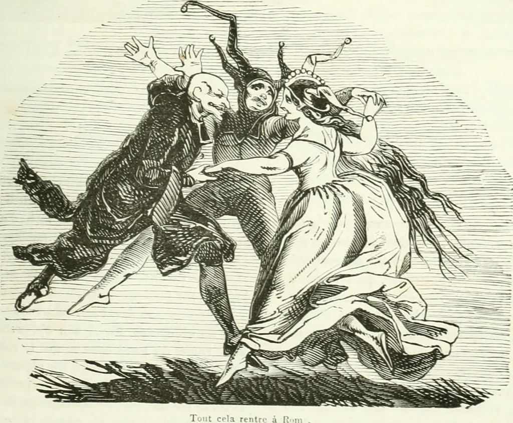 An illustration from Revue comique à l'usage des gens sérieux, 1848, leaf 550