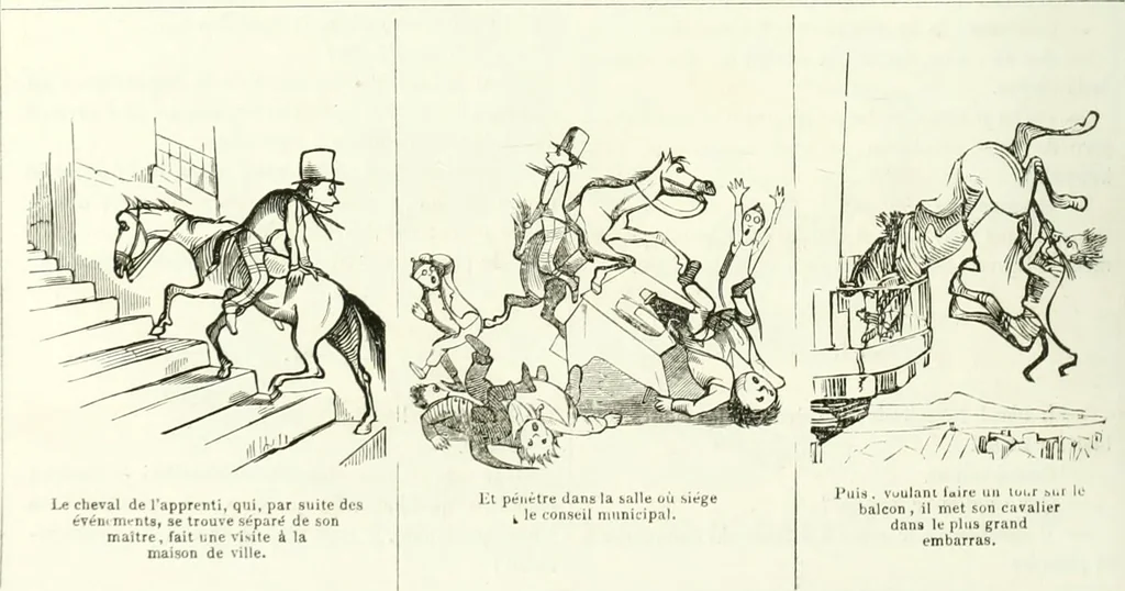 An illustration from Revue comique à l'usage des gens sérieux, 1848, leaf 555