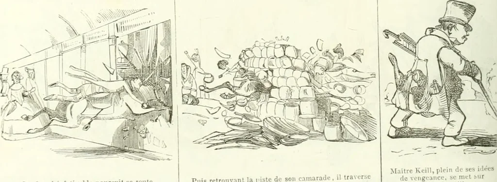 An illustration from Revue comique à l'usage des gens sérieux, 1848, leaf 557