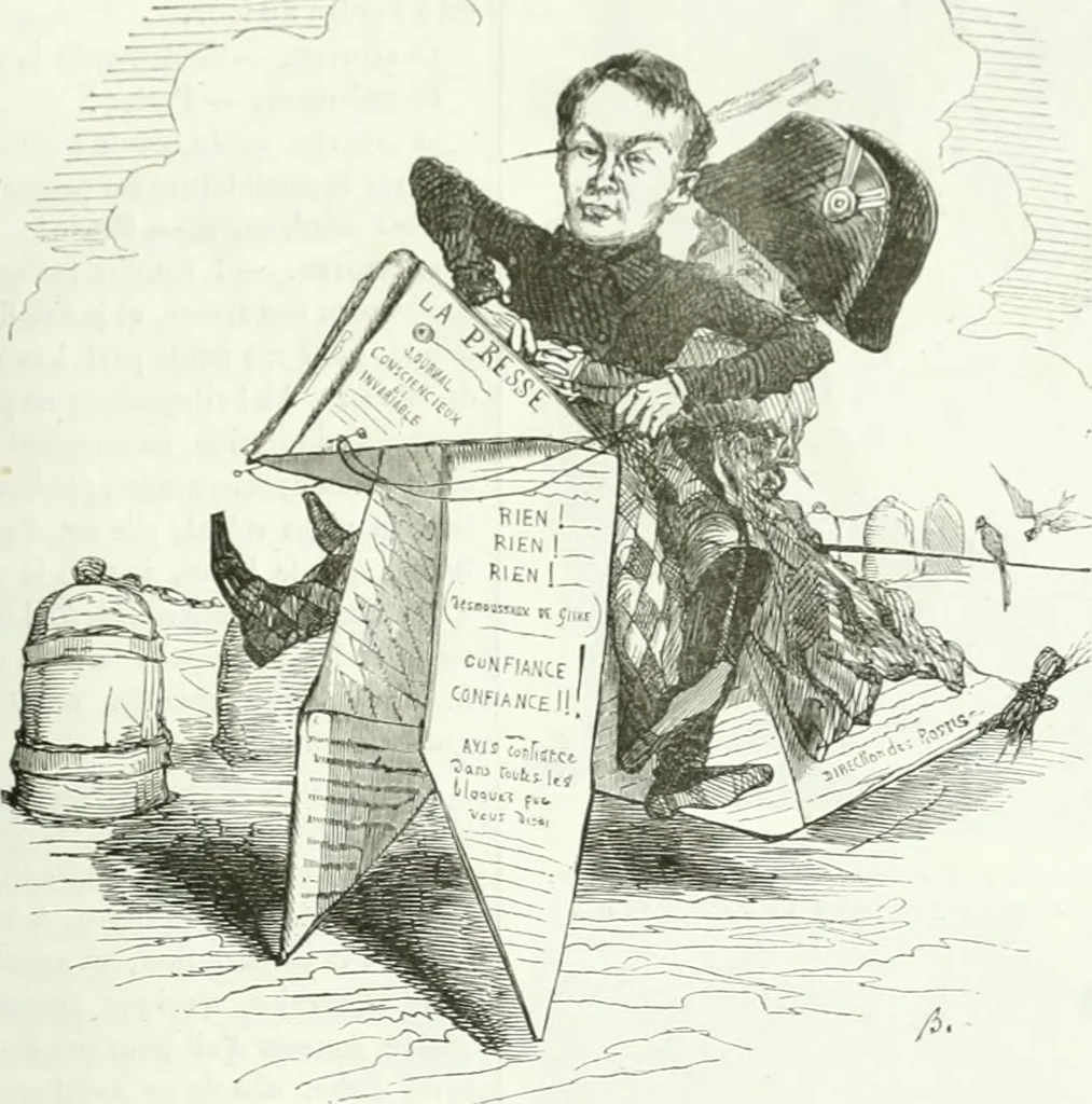 An illustration from Revue comique à l'usage des gens sérieux, 1848, leaf 56