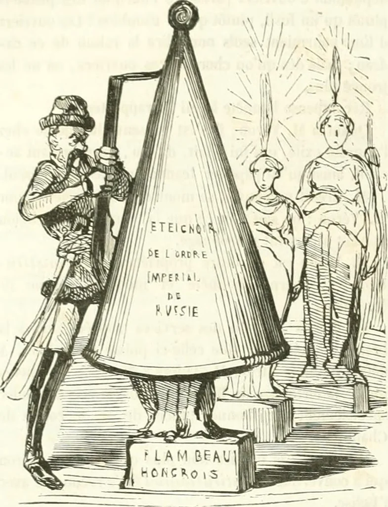 An illustration from Revue comique à l'usage des gens sérieux, 1848, leaf 569