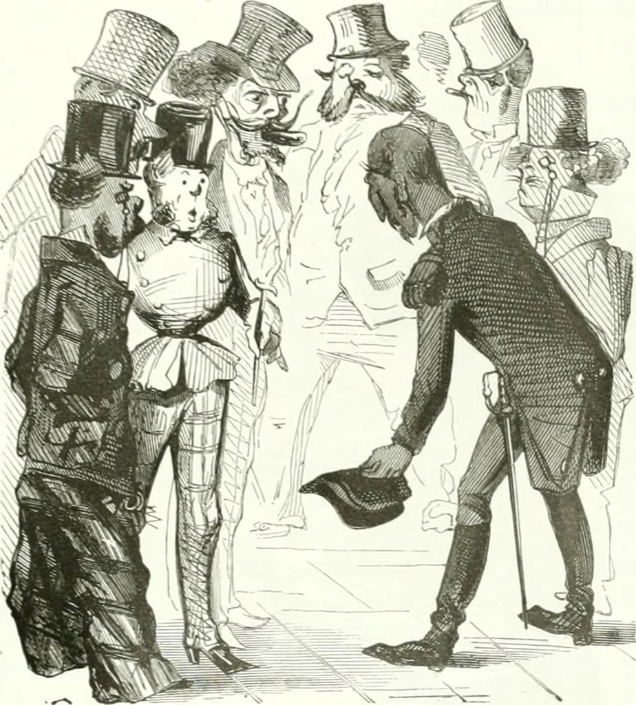 An illustration from Revue comique à l'usage des gens sérieux, 1848, leaf 57