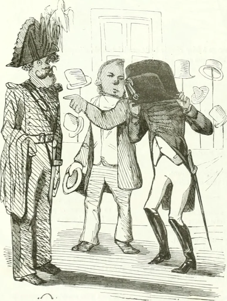 An illustration from Revue comique à l'usage des gens sérieux, 1848, leaf 57