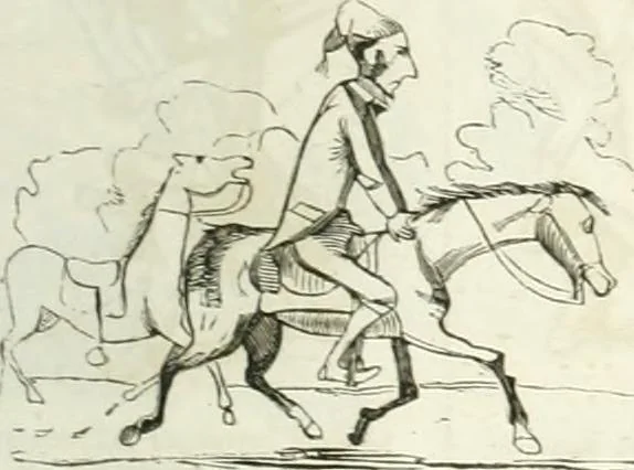 An illustration from Revue comique à l'usage des gens sérieux, 1848, leaf 572
