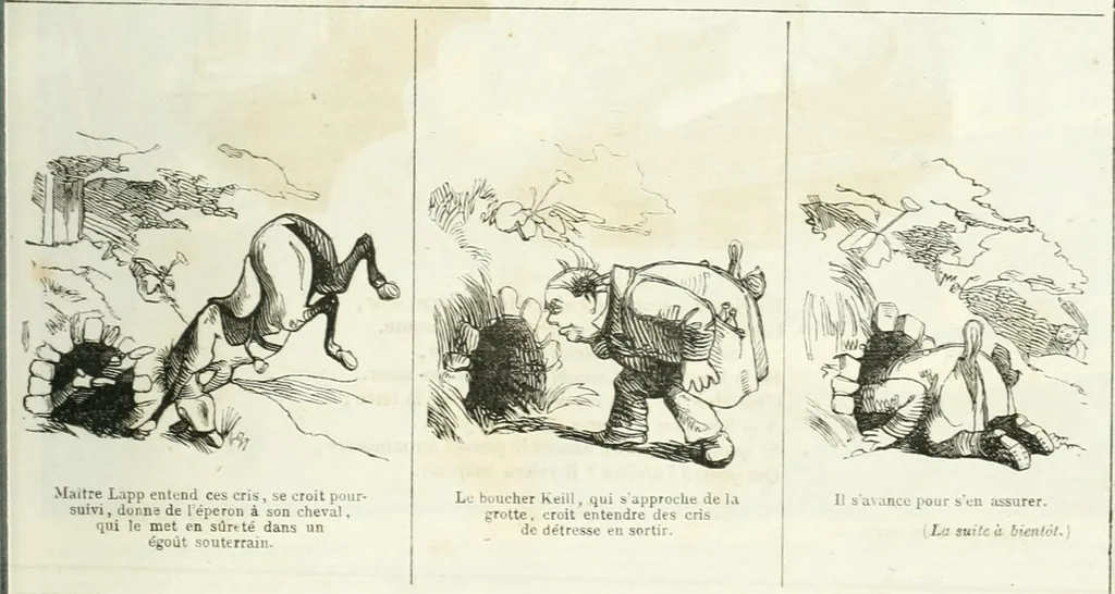 An illustration from Revue comique à l'usage des gens sérieux, 1848, leaf 574