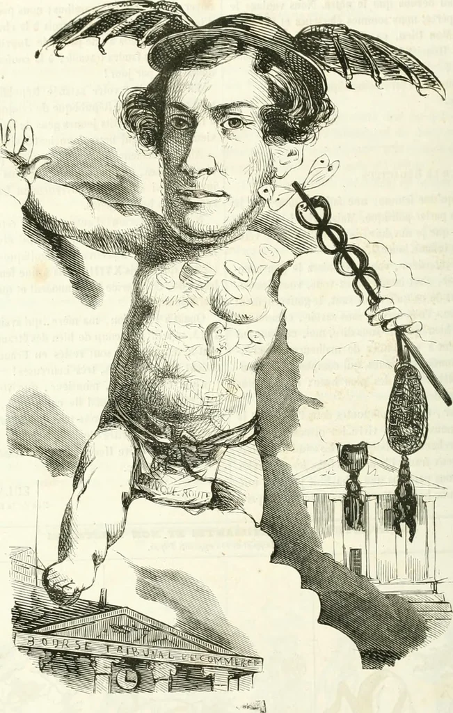 An illustration from Revue comique à l'usage des gens sérieux, 1848, leaf 575