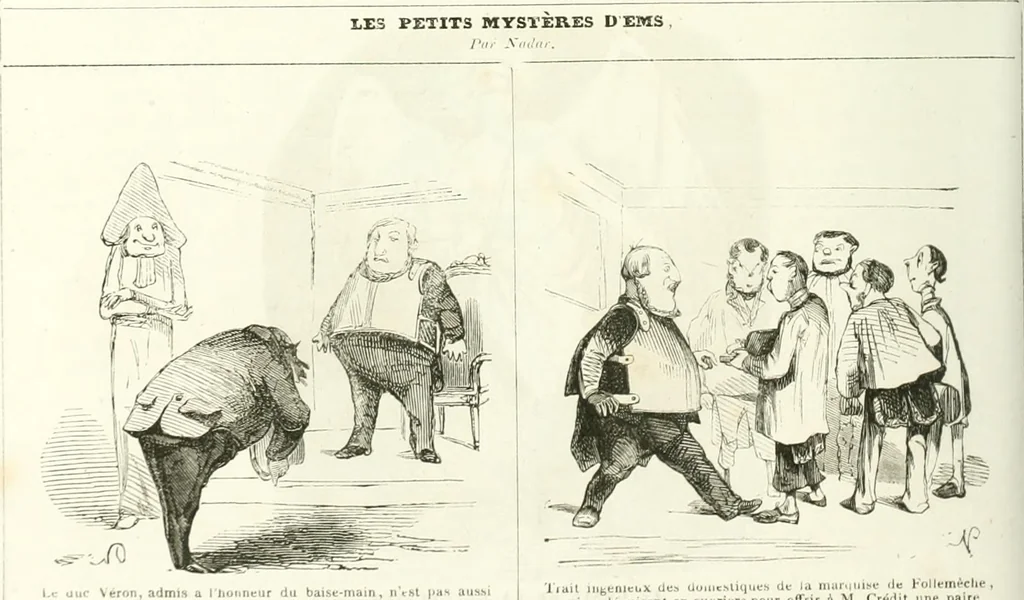 An illustration from Revue comique à l'usage des gens sérieux, 1848, leaf 585
