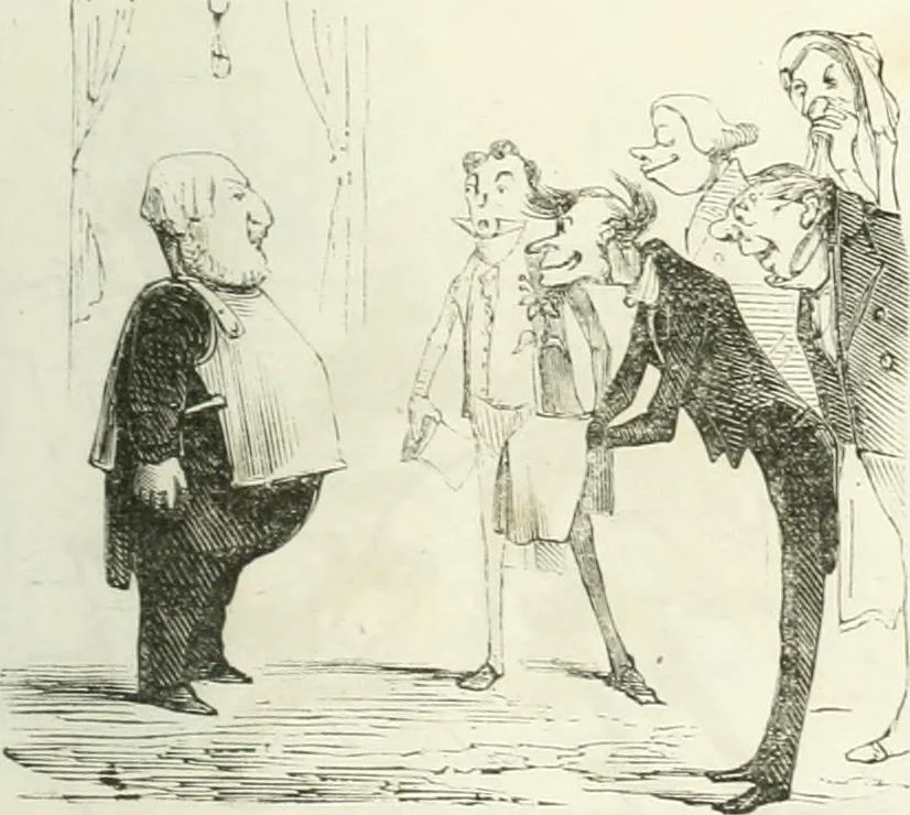 An illustration from Revue comique à l'usage des gens sérieux, 1848, leaf 586