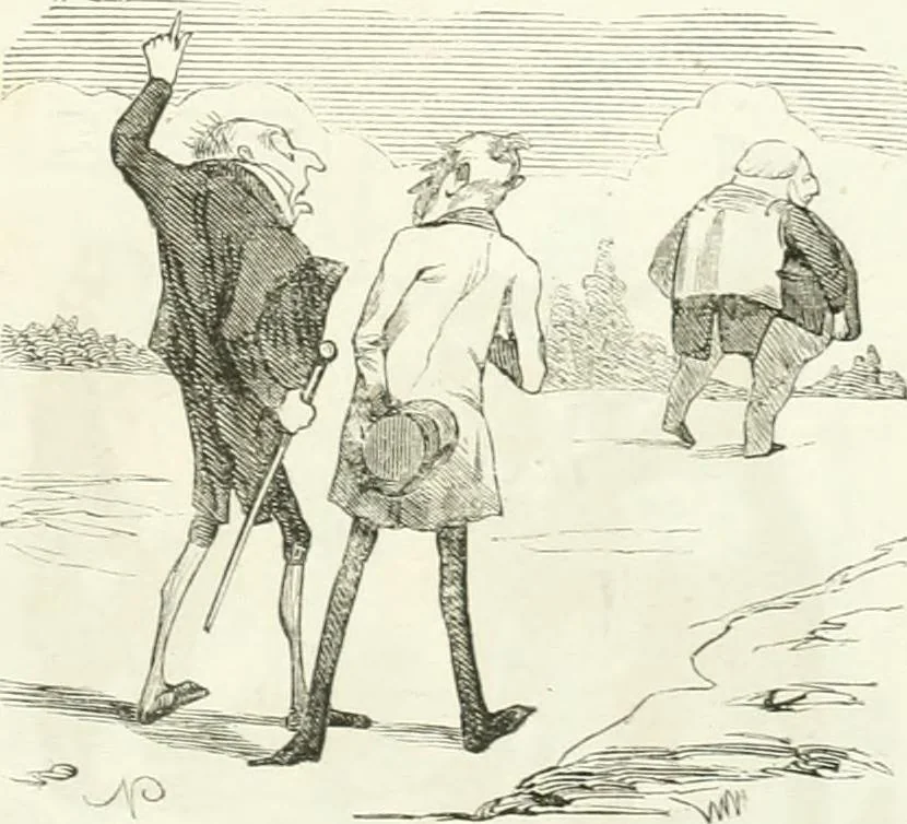 An illustration from Revue comique à l'usage des gens sérieux, 1848, leaf 586