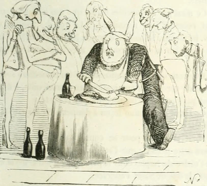 An illustration from Revue comique à l'usage des gens sérieux, 1848, leaf 588