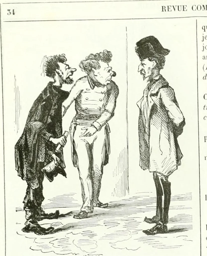 An illustration from Revue comique à l'usage des gens sérieux, 1848, leaf 59