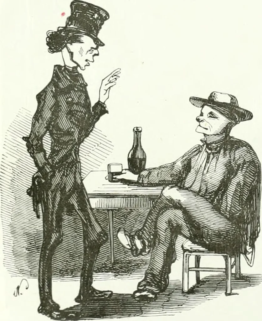 An illustration from Revue comique à l'usage des gens sérieux, 1848, leaf 59