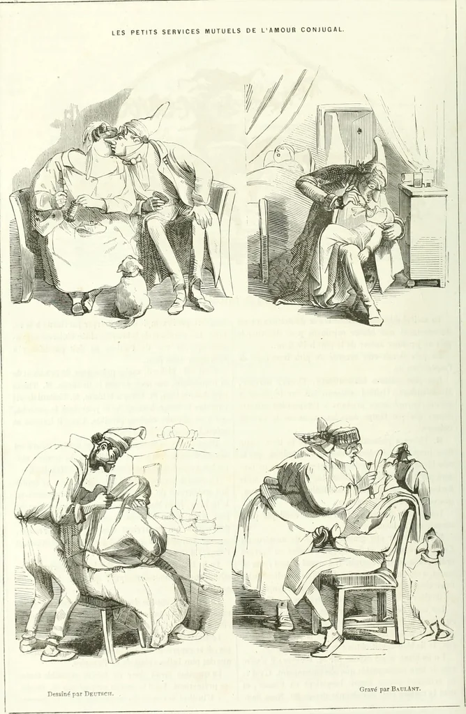 An illustration from Revue comique à l'usage des gens sérieux, 1848, leaf 595