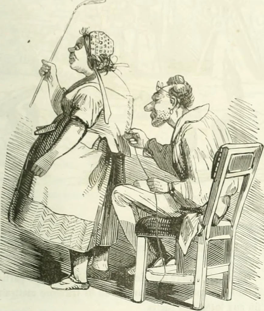 An illustration from Revue comique à l'usage des gens sérieux, 1848, leaf 596