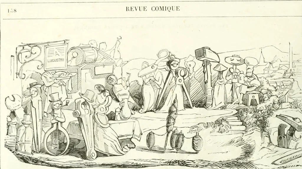 An illustration from Revue comique à l'usage des gens sérieux, 1848, leaf 597