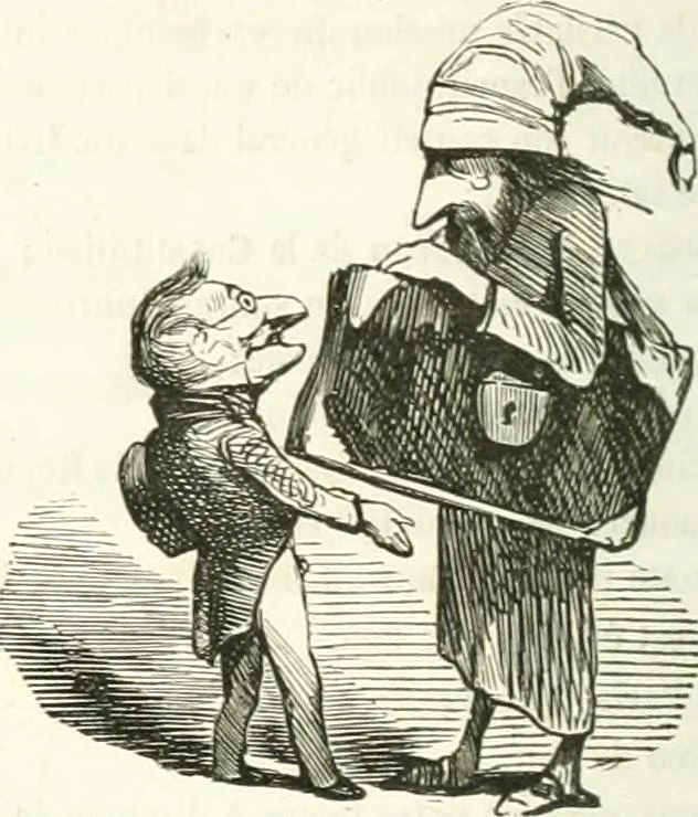 An illustration from Revue comique à l'usage des gens sérieux, 1848, leaf 601