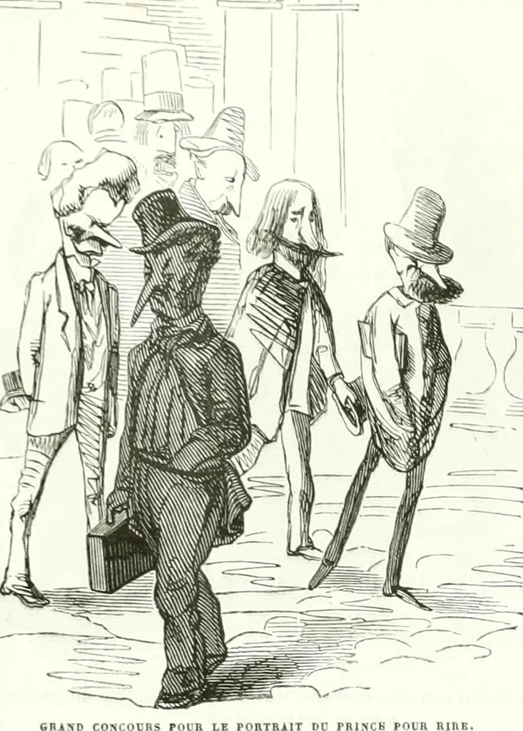 An illustration from Revue comique à l'usage des gens sérieux, 1848, leaf 61