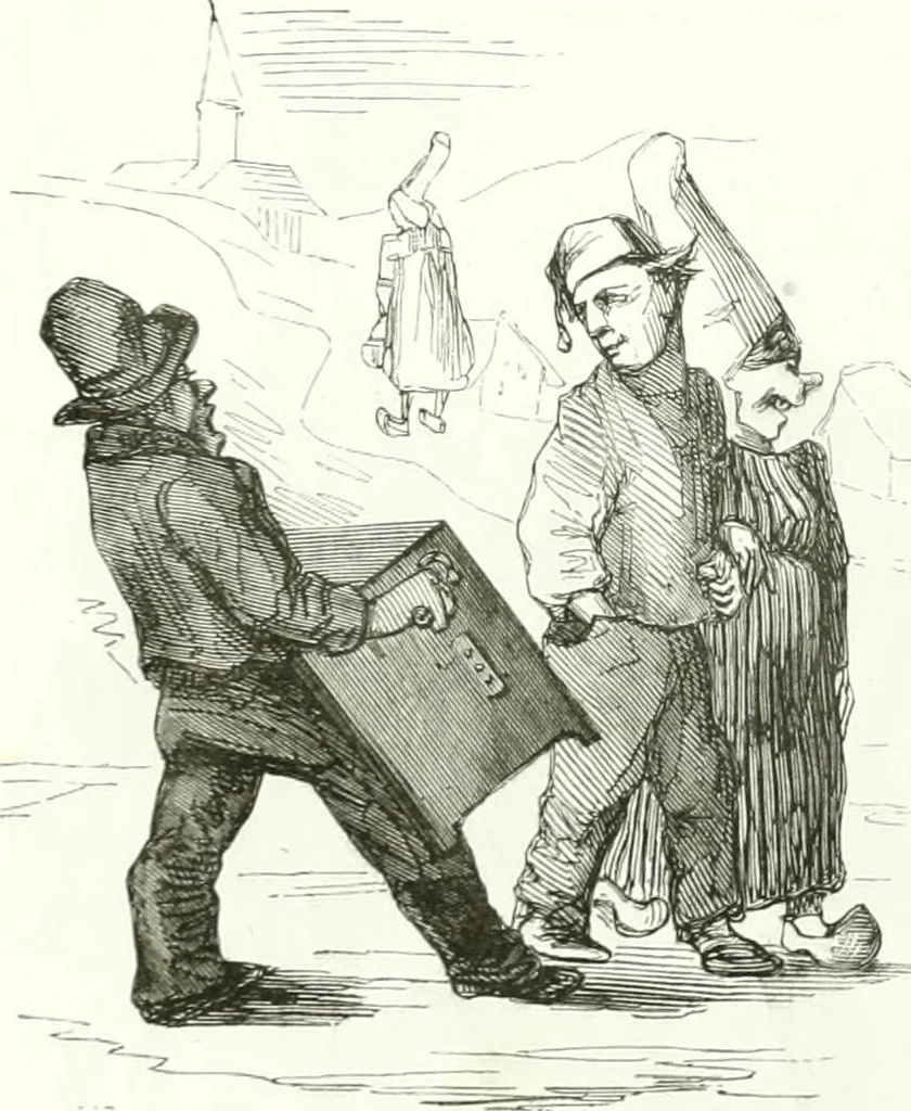 An illustration from Revue comique à l'usage des gens sérieux, 1848, leaf 61