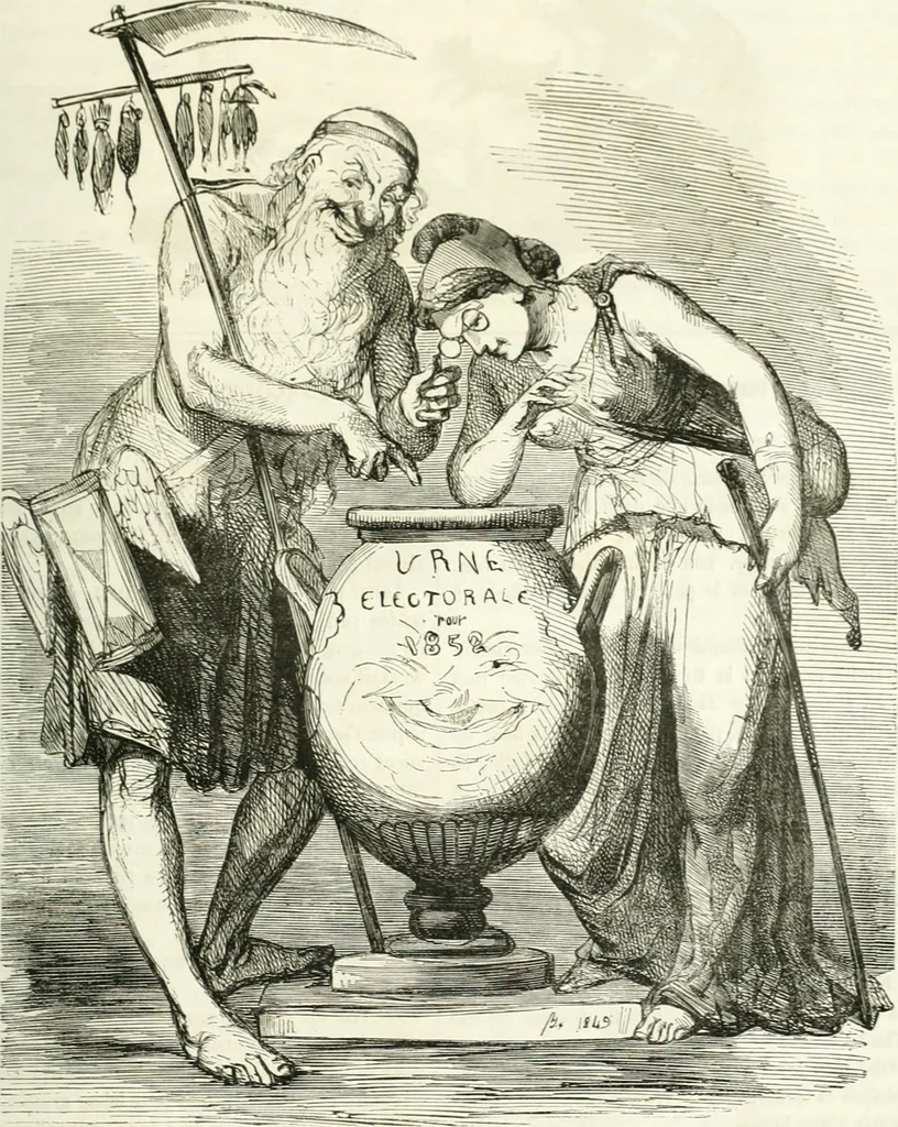 An illustration from Revue comique à l'usage des gens sérieux, 1848, leaf 610