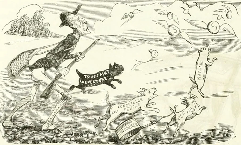 An illustration from Revue comique à l'usage des gens sérieux, 1848, leaf 611