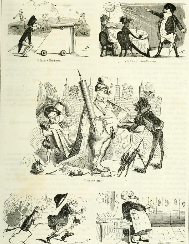 An illustration from Revue comique à l'usage des gens sérieux, 1848, leaf 616
