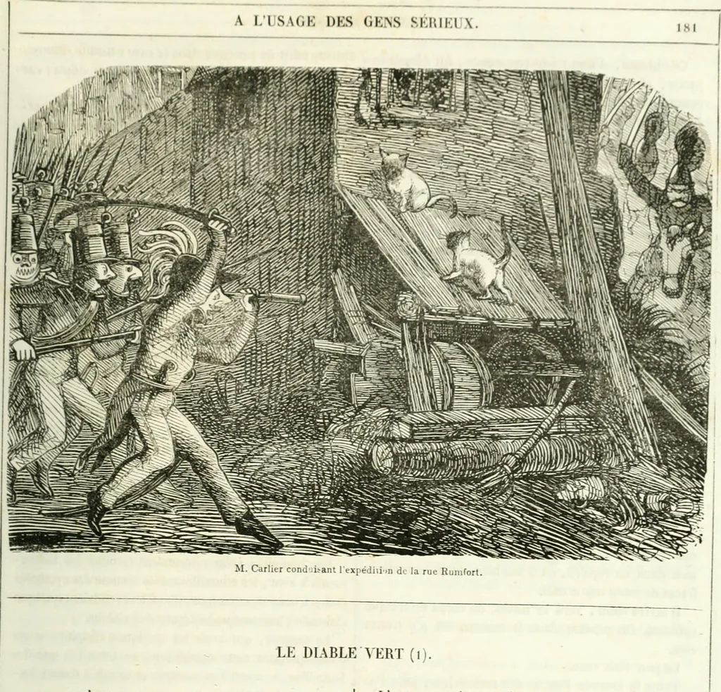 An illustration from Revue comique à l'usage des gens sérieux, 1848, leaf 620