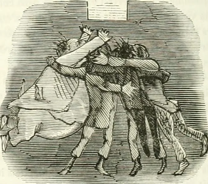 An illustration from Revue comique à l'usage des gens sérieux, 1848, leaf 623