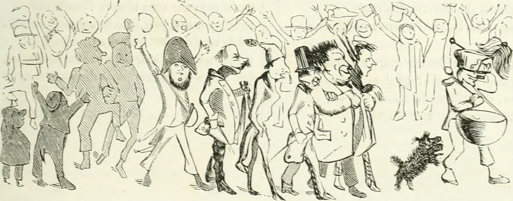 An illustration from Revue comique à l'usage des gens sérieux, 1848, leaf 624