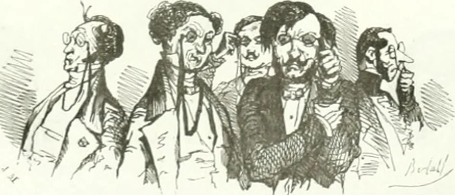 An illustration from Revue comique à l'usage des gens sérieux, 1848, leaf 65
