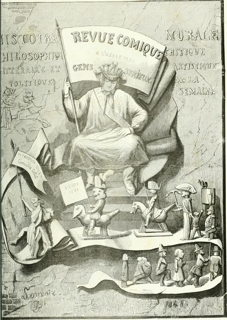 An illustration from Revue comique à l'usage des gens sérieux, 1848, leaf 68