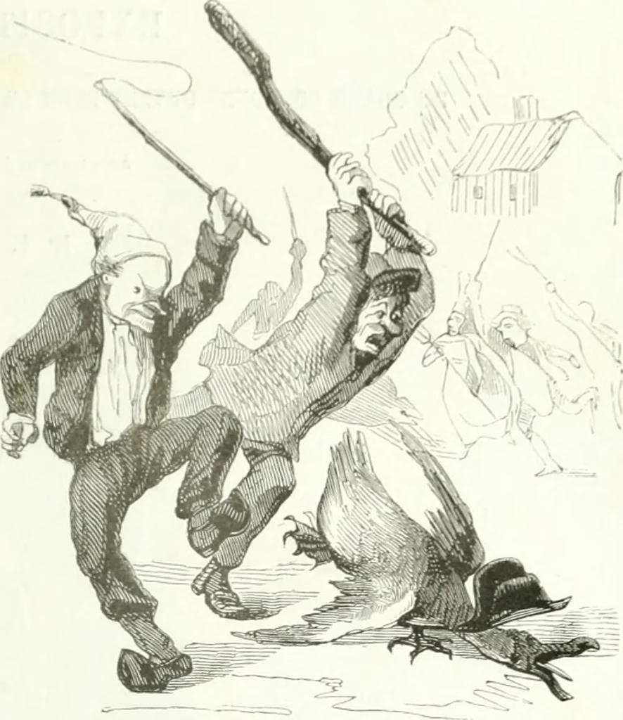 An illustration from Revue comique à l'usage des gens sérieux, 1848, leaf 74