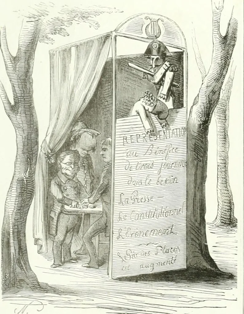 An illustration from Revue comique à l'usage des gens sérieux, 1848, leaf 74