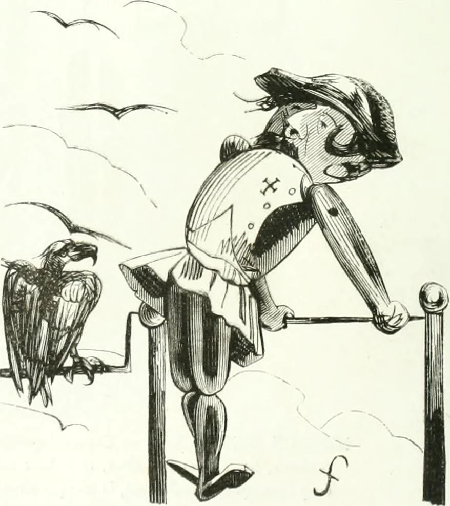 An illustration from Revue comique à l'usage des gens sérieux, 1848, leaf 77