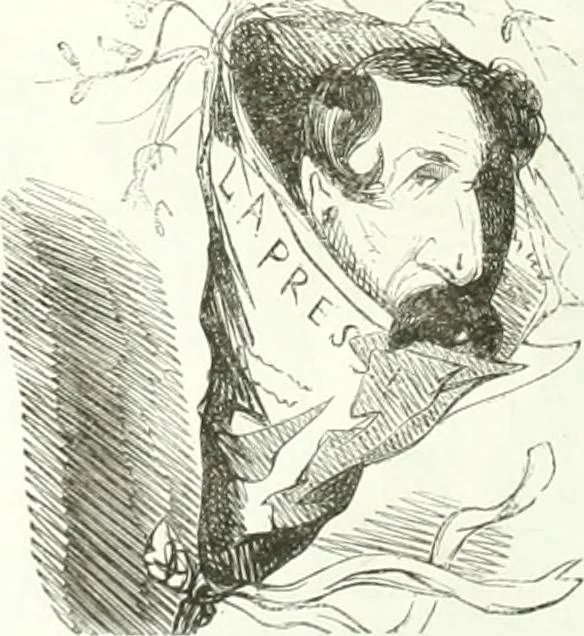 An illustration from Revue comique à l'usage des gens sérieux, 1848, leaf 79