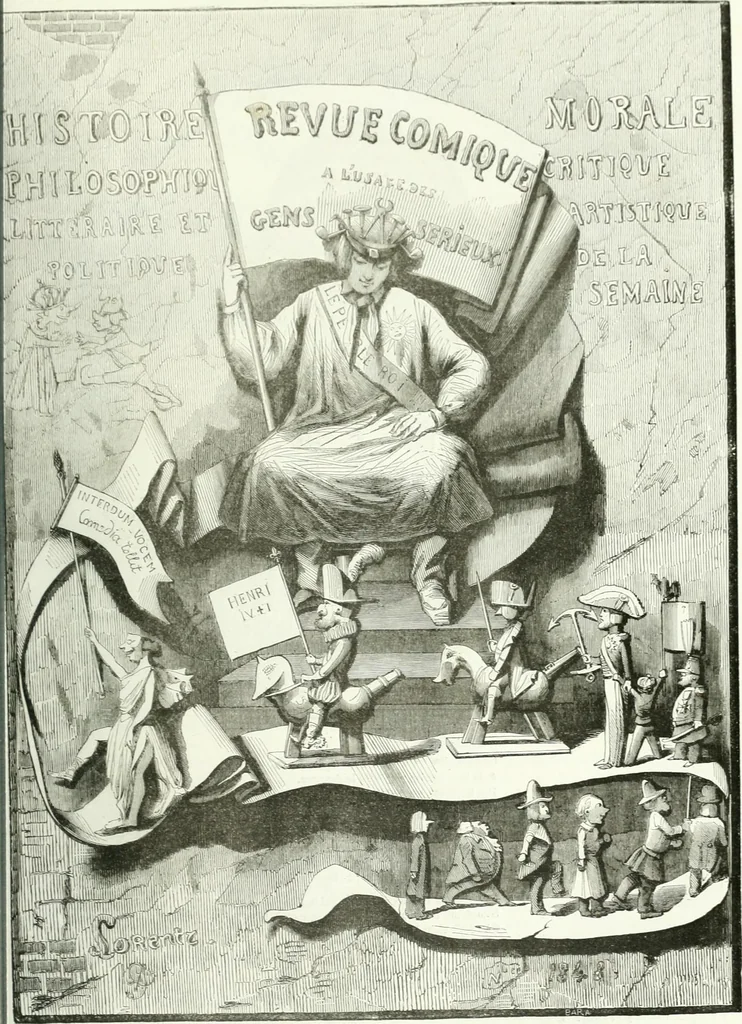 An illustration from Revue comique à l'usage des gens sérieux, 1848, leaf 84