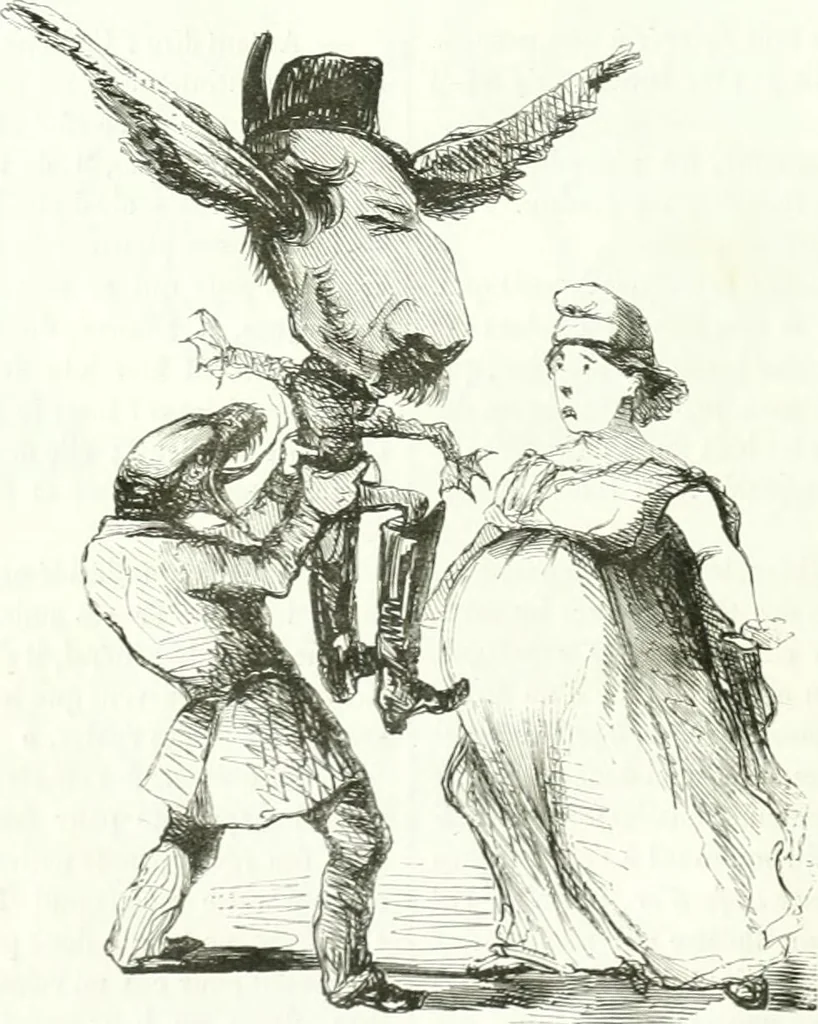 An illustration from Revue comique à l'usage des gens sérieux, 1848, leaf 87
