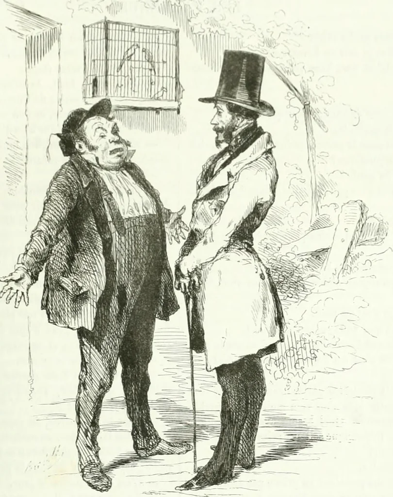 An illustration from Revue comique à l'usage des gens sérieux, 1848, leaf 88