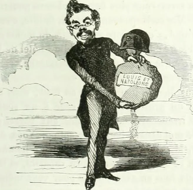 An illustration from Revue comique à l'usage des gens sérieux, 1848, leaf 88