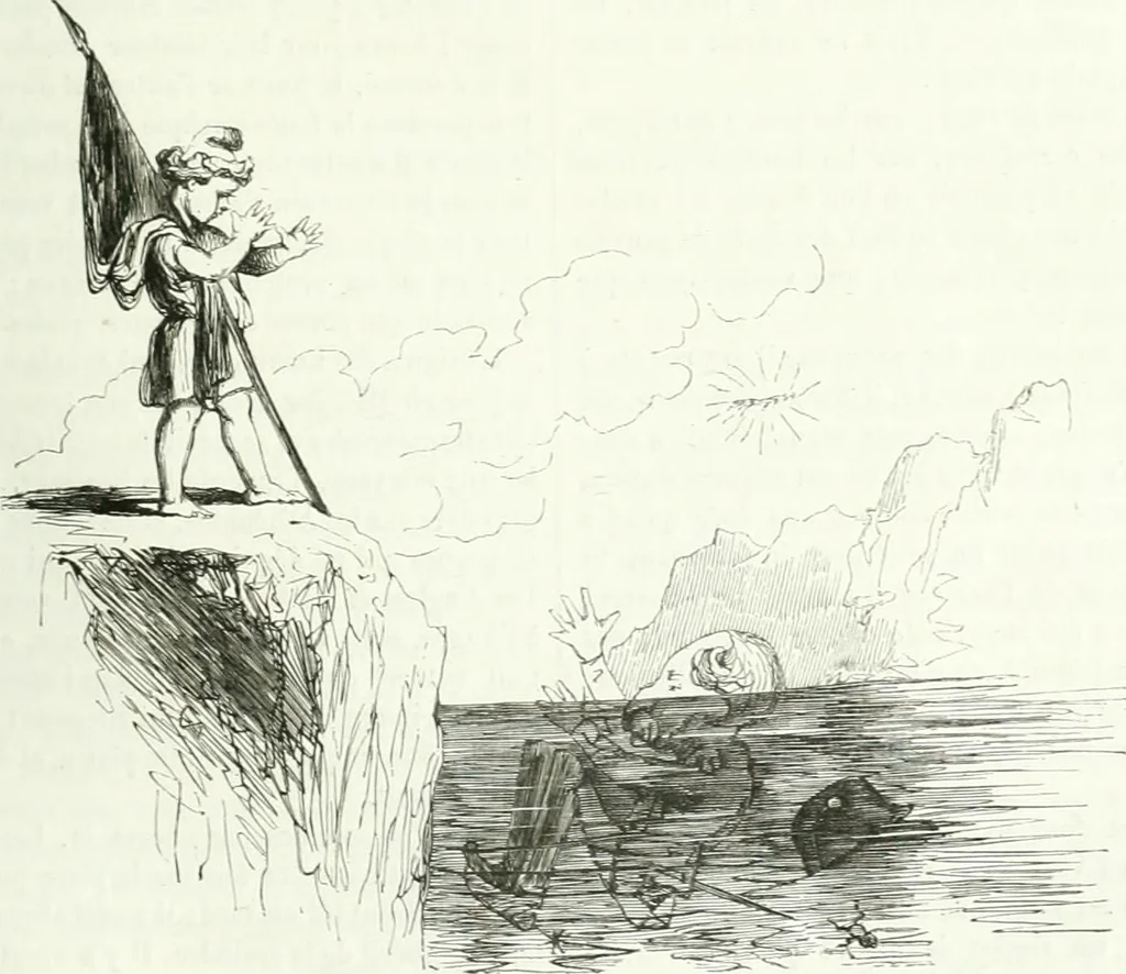 An illustration from Revue comique à l'usage des gens sérieux, 1848, leaf 92