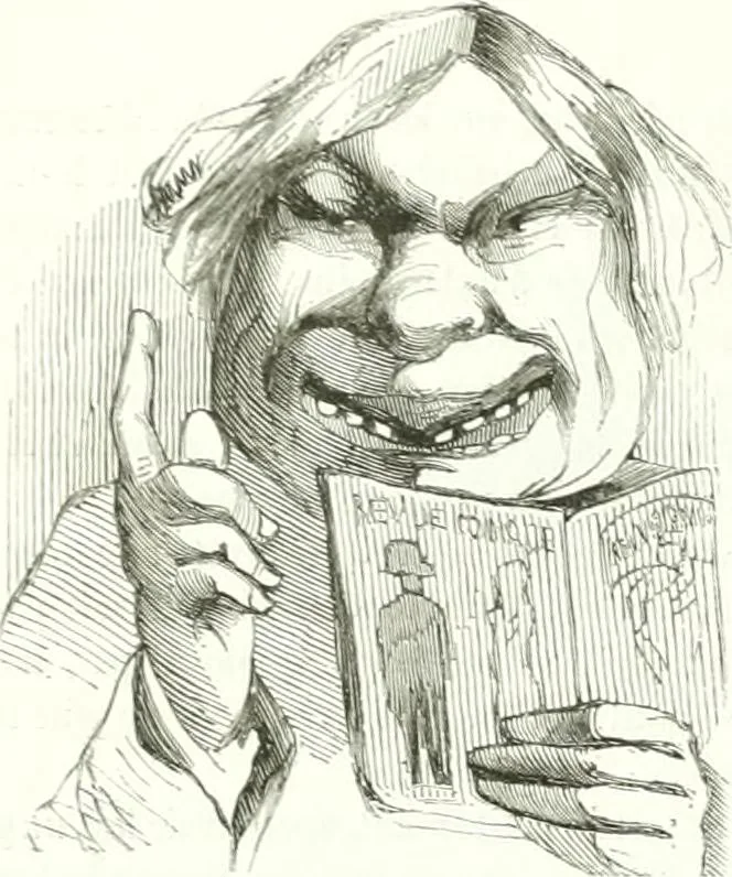 An illustration from Revue comique à l'usage des gens sérieux, 1848, leaf 93